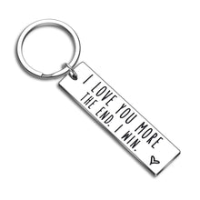 Load image into Gallery viewer, Wife Husband Couple Keychain Gifts for Anniversary Birthday I Love You Key Ring Wedding Gifts from Wifey Hubby Valentine Day Christmas for Girlfriend Boyfriend Key Chain Pendant Jewelry for Him Her