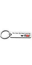 Load image into Gallery viewer, Funny Couple Valentines Gift for Husband Boyfriend Birthday Wedding Anniversary Keychain for Hubby from Wife Girlfriend Stocking Stuffer for Him Men Fiance from Fiancée Bride Gag Keyring