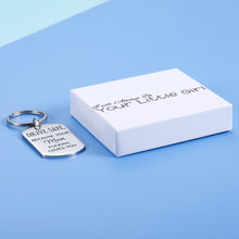 Load image into Gallery viewer, I wil always be your little girl Funny Birthday Gift for Son Daughter from Mom Keychain Sweet 16 for Son Daughter New Driver Gifts