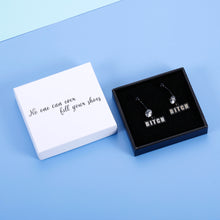Load image into Gallery viewer, No one can ever fill your shoes Earrings Stainless Steel Stud Chic black funny bitch  Earrings Jewelry Christmas Gift for Women Teen Girls