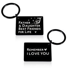 Load image into Gallery viewer, Christmas Gifts for Dad Gifts from Daughter Father Gifts for Dad Who Wants Nothing Stocking Stuffers for Dad Daughter Presents for Dad Stepdad Stepdaughter Best Dad Ever Gifts Dad Cute Keychain