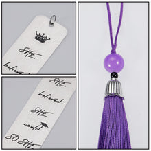 Load image into Gallery viewer, Christmas Gifts She Believe She Could So She Did Bookmark Inspirational 2022 Gradutaion Bookmark with Tassel for Women Her Girl Book Lover Birthday Valentine Stocking Stuffers Gifts Nurse Best Friends Coworker Leaving Gifts