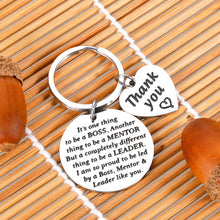 Load image into Gallery viewer, oss Gifts for Christmas Men Women Office Keychain Appreciation Gifts for Supervisor Mentor Leader Birthday Thank You Leaving Going Away Gifts Retirement Coworker Boss Lady Goodbye Presents