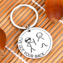 Load image into Gallery viewer, I’ve Got Your Back Stick Figures Keychain for Her Him Funny Friend Valentine&#39;s Day Keychain Gifts for Best Friends BFF Coworker Daughter Son Sisters Brothers Friendship Graduation Birthday Christmas