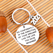 Load image into Gallery viewer, Inspirational Graduation Gifts for Her Him Daughter Son Class of 2021 Graduate Gift from Mom Dad for Nurse Teen Girls Boys Boyfriend Girlfriend High School College Best Friends BFF Key Ring Jewelry