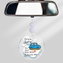 Load image into Gallery viewer, Gifts for Men Stocking Stuffers for Teens Christmas Gifts for Boyfriend Husband Anniversary Valentines Day Gifts New Driver Gifts Drive Safe Funny Gifts for Teen Boys Acrylic Car Mirror Hanging Charm