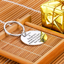Load image into Gallery viewer, Mother Daughter Keychain Inspirational Birthday Graduation Gift for Daughter from Mom Mommy Valentine Christmas Mothers Day Gifts for Women Girls Bride Mom Wedding Gifts from Step Daughter Jewelry