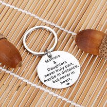 Load image into Gallery viewer, Mother Daughter Keychain Inspirational Birthday Graduation Gift for Daughter from Mom Mommy Valentine Christmas Mothers Day Gifts for Women Girls Bride Mom Wedding Gifts from Step Daughter Jewelry