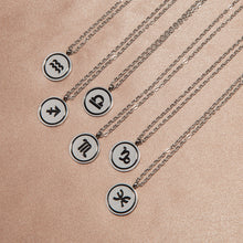 Load image into Gallery viewer, Aquarius Zodiac Necklace Star Birth Sign Necklace Gifts Horoscope Necklace Silver Tone 16&quot; - 18&quot; Chain Astrology Jewelry Pendant for Women Girls Constellation Celestial Necklace Zodiac Gifts