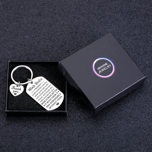 Gifts for Coworkers Office Gifts for Women Work Bestie Appreciation Valentines Day Gifts Bulk Thank You Gifts for Boss Friends Farewell Going Away Goodbye White Elephant Gifts Colleague Keychain