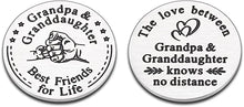 Load image into Gallery viewer, Grandpa Gifts Christmas Unique Gifts for Grandpa Pocket Hug Token Grandfather Gifts from Granddaughter Stocking Stuffers Birthday Gifts for Grandpa Valentine Day Gifts for Granddaughter Grandkids