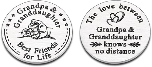 Grandpa Gifts Christmas Unique Gifts for Grandpa Pocket Hug Token Grandfather Gifts from Granddaughter Stocking Stuffers Birthday Gifts for Grandpa Valentine Day Gifts for Granddaughter Grandkids