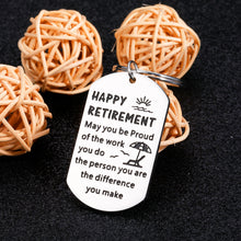 Load image into Gallery viewer, Retirement Gifts for Women Best Retirement Gifts for Dad Mom Retirement Gifts for Grandma Grandpa Christmas Stocking Stuffers for Men Retired Keychain Gifts for Coworkers Farewell Leaving Gifts