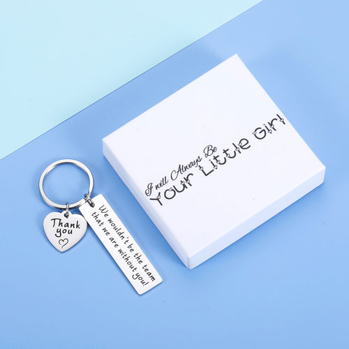 I will always be your little girl Gift for Coworker Keychain Birthday Colleague Boss Day Supervisor Friends Retirement Appreciation Gifts Farewell Leaving Going Away Gifts
