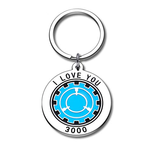 I Love You 3000 Keychain Anniversary Birthday Thanksgiving Inspire Gift for Son Daughter Mom Papa Valentine Day for Girlfriend Boyfriend Jewelry for Her Him