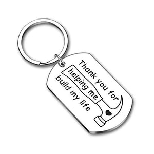 Best Father Gifts for Dad Keychain Daddy Valentines Birthday Christmas Father's Day Step Dad Papa Thank You Gifts from Daughter Son Kids