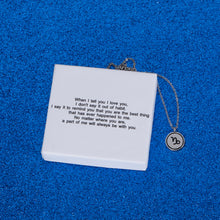 Load image into Gallery viewer, When I tell you I love you I don&#39;t say it out of habit. I say it to remind you Zodiac Necklace Star Birth Sign Necklace Gifts Horoscope Necklace Silver Tone 16&quot; - 18&quot; Chain Astrology Jewelry Pendant For Women Girls