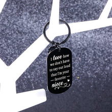 Load image into Gallery viewer, Uncle Gifts, Uncle Gifts from Niece, Funny Gifts for Uncle, Stocking Stuffers for Uncle, Funny Keychain for Uncle from Niece, Christmas Birthday Gifts for Uncle From Niece, Presents for Uncle