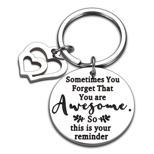 Inspirational Birthday Gift for Women Men Funny Keychain for Friend BFF Her Him Thank You Appreciation Gift for Coworker Boss Teacher Graduation to Daughter Son from Mom Dad Thanksgiving Christmas