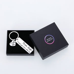 Drive Safe Keychain Valentines Day Birthday Gifts for Husband Boyfriend Wife Girlfriend Anniversary Christmas Gifts for Dad Mom Son Daughter Brother Present for Men New Driver Trucker Keyring