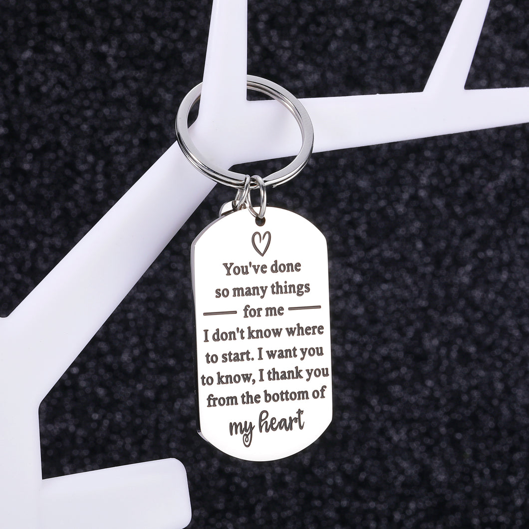 Thank You Gifts for Women Men Coworker Employee Appreciation Gifts Christmas Presents for Teachers Football Coach Vet Tech Gifts Boss Day Birthday Gift for Boss Lady Male Office Gratitude Keychains