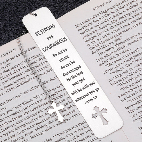 Christian Gifts Bookmarks for Women Inspirational Metal Bookmark for Kids Men Book Lover Birthday Christmas Easter Motivational Cross Bible Bookmark Religious Baptism Gift for Girls Daughter Teens