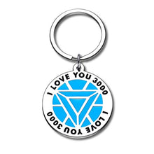 Load image into Gallery viewer, Father’s Day Xmas Gifs Keychain for Dad I Love You 3000 Anniversary Birthday Thanksgiving Inspire Gifs for Son Daughter Mom Papa Valentine Day for Girlfriend Boyfriend Jewelry for Her Him