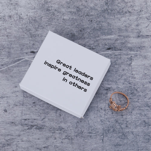 Great leaders inspire greatness in others Double Name Ring Two Name Ring Statement Ring Custom Name Ring with Any Names Mother Daughter Ring Gift