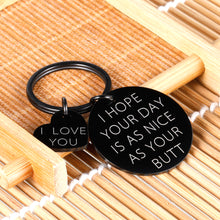 Load image into Gallery viewer, Funny Girlfriend Boyfriend Keychains Gifs for Him Her Christmas Wedding Anniversary Gifs for Husband Wife Birthday Valentine Day Gifs for Women Men Hubby Couple Wifey Keychain Jewelry Presents