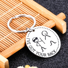 Load image into Gallery viewer, I’ve Got Your Back Stick Figures Keychain for Her Him Funny Friend Valentine&#39;s Day Keychain Gifts for Best Friends BFF Coworker Daughter Son Sisters Brothers Friendship Graduation Birthday Christmas