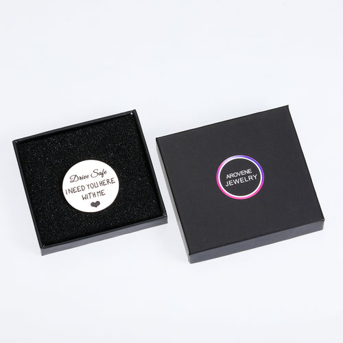 Drive Safe Gifts for Boyfriend Cute Valentines Christmas Gifts for Him Her Husband Anniversary Birthday Presents from Wife Fiance Couple Gifts New Driver Gift for Son Friend Women Men Pocket Hug Token