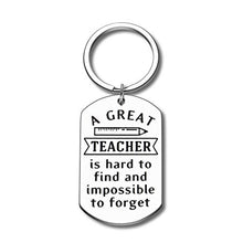 Load image into Gallery viewer, Best Teacher Keychian Gifts for Women Men Thank You Appreciation Week Gifts Christmas Valentines Day Thanksgiving Teacher Keyrings