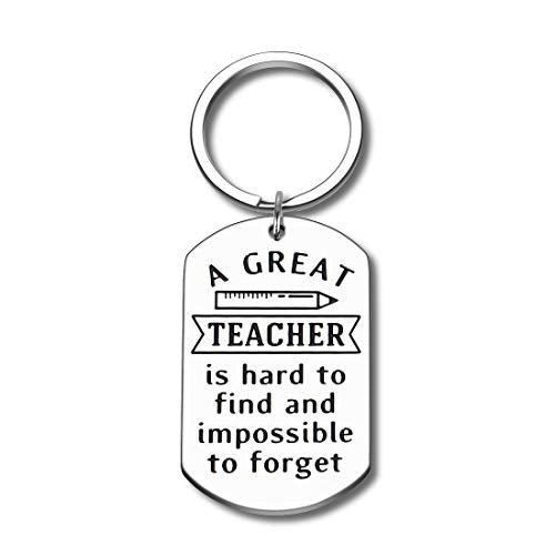 Best Teacher Keychian Gifts for Women Men Thank You Appreciation Week Gifts Christmas Valentines Day Thanksgiving Teacher Keyrings