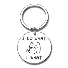 Load image into Gallery viewer, Cat Funny Best Friend Keychain Christmas Birthday Thank You Gifts for Women Men Sister Brother Anniversary Valentine Friendship Presents for BFF Daughter Son Coworkers Cat Keyrings Jewelry