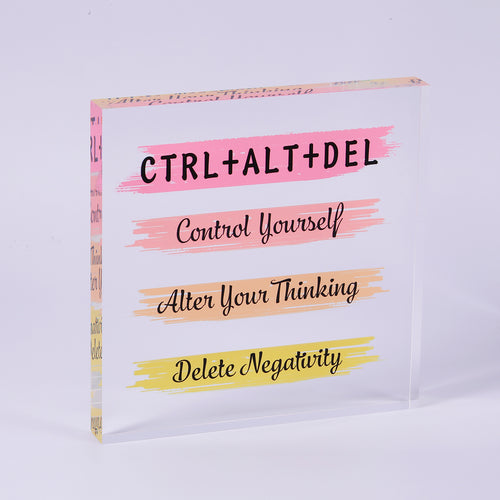 Stocking Stuffers for Teens Inspirational Gifts for Women Office Decor Encouragement Gifts for Daughter Son Coworker Friends Christmas Presents Sister Gifts Birthday Cheer Up Gifts Acrylic Home Decor