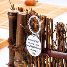 Load image into Gallery viewer, Cheer Coach Keychains Appreciation Birthday Gifts for Women Men Coach Sports Thank You Gifts for Cheerleading Soccer Basketball Gymnastics Swim Volleyball Tennis Coaches Retirement Gifts Keyring