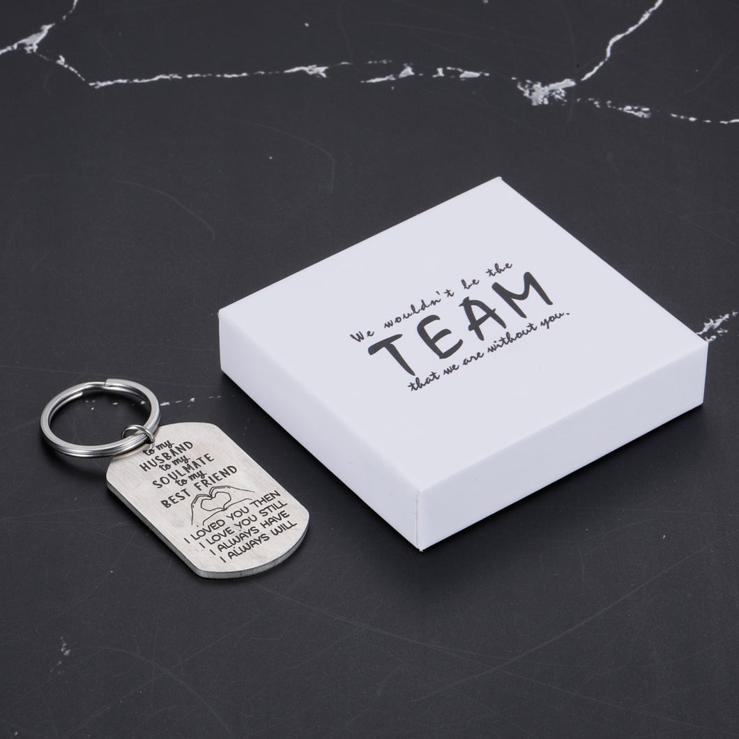 We wouldn’t be the team that we are without you Husband Gifts Valentine Day for Him Men from Wife to My Soulmate Husband Keychain