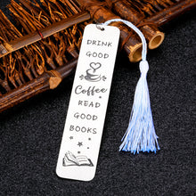 Load image into Gallery viewer, Book Markers Bookmarks for Women Kids Funny Gifts Cute Bookmarks for Men Book Lovers Christmas Birthday Gifts for Daughter Son Metal Halloween Bookmark Tassels Book Club College Student Gifts