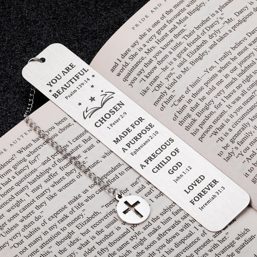 Christian Gifts Religious Bible Bookmarks for Women Book Lovers Birthday Inspirational Gifts Book Markers College Students Gifts Stocking Stuffers for Teen Girls Boys Christmas Bookmarks for Men