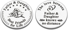 Load image into Gallery viewer, Christmas Gifts for Dad Gifts from Daughter Stocking Stuffers for Dad Pocket Hug Token Father Gifts Presents for New Dad Father to Be Stepdad Husband Birthday Gifts Valentine Day Gifts