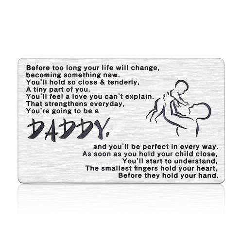 Inspirational Engraved Wallet Inserts to My Son Christmas Gifts with Motivational Quote Men Wallet Insert Cards for Birthday Graduation Gifts Before Too Long Your Life Will Change Wallet Card