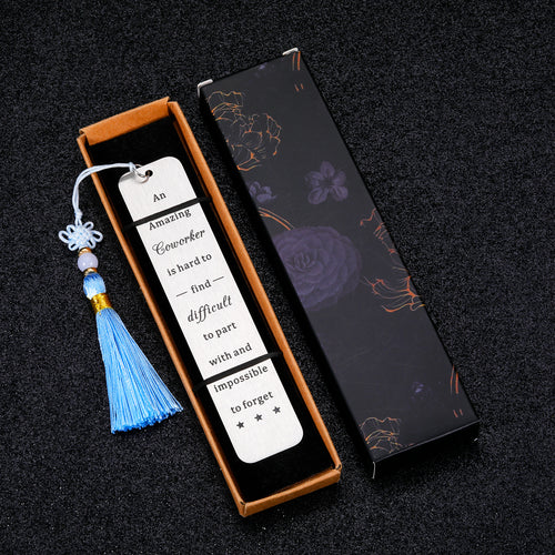 Christmas Office Gifts for Coworkers Thank You Gifts Appreciation Gifts for Coworkers White Elephant Gift Bookmark for Women Men Retirement Birthday Gifts for Boss Metal Bookmarks Bulk for Book Lover