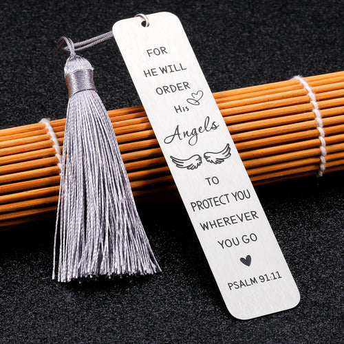 Christian Gifts for Women Inspirational Bible Bookmarks for Book Lovers Religious Gifts Bookmarks for Kids Girls Birthday Christmas Gift for Daughter Son Metal Bookmark Tassels Bible Verse Gifts