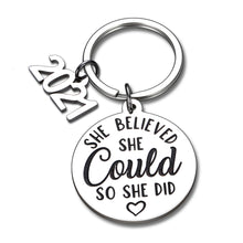 Load image into Gallery viewer, Graduation Keychain Gifts for Him Her 2021 Inspirational Gifts Middle High College School Graduates Gifts for Daughter Kids Women Nurse Best Friends