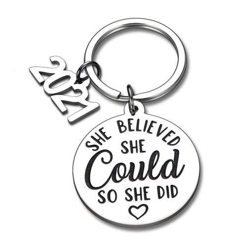 Graduation Keychain Gifts for Him Her 2021 Inspirational Gifts Middle High College School Graduates Gifts for Daughter Kids Women Nurse Best Friends