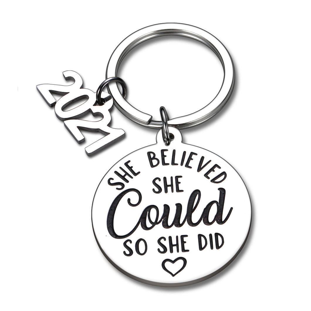 Graduation Keychain Gifts for Him Her 2021 Inspirational Gifts Middle High College School Graduates Gifts for Daughter Kids Women Nurse Best Friends