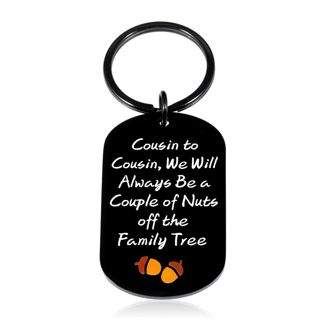 Cousin Gifts, Cousin Gifts for Women, Funny Gifts for Cousins, Cousin Keychain, Christmas Gifts for Cousin, Stocking Stuffers for Cousin, Presents for Cousin, Cousin Birthday Gifts, Relationship Gifts