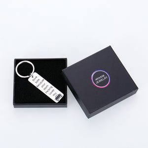 Drive Safe Keychain Funny Birthday Graduation New Driver Gifts for Son Daughter Teens from Mom Christmas Sweet 16 18 Anniversary Boys Girls Gift Mother to Stepson Stepdaughter Valentine keyring