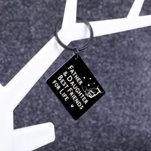Load image into Gallery viewer, Christmas Gifts for Dad Gifts from Daughter Father Gifts for Dad Who Wants Nothing Stocking Stuffers for Dad Daughter Presents for Dad Stepdad Stepdaughter Best Dad Ever Gifts Dad Cute Keychain