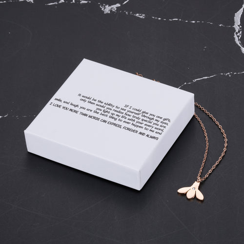 If I could give you one gift, it would be the ability to see yourself through my eyes, only then would you realize how truly special you are Bumble Bee Necklace